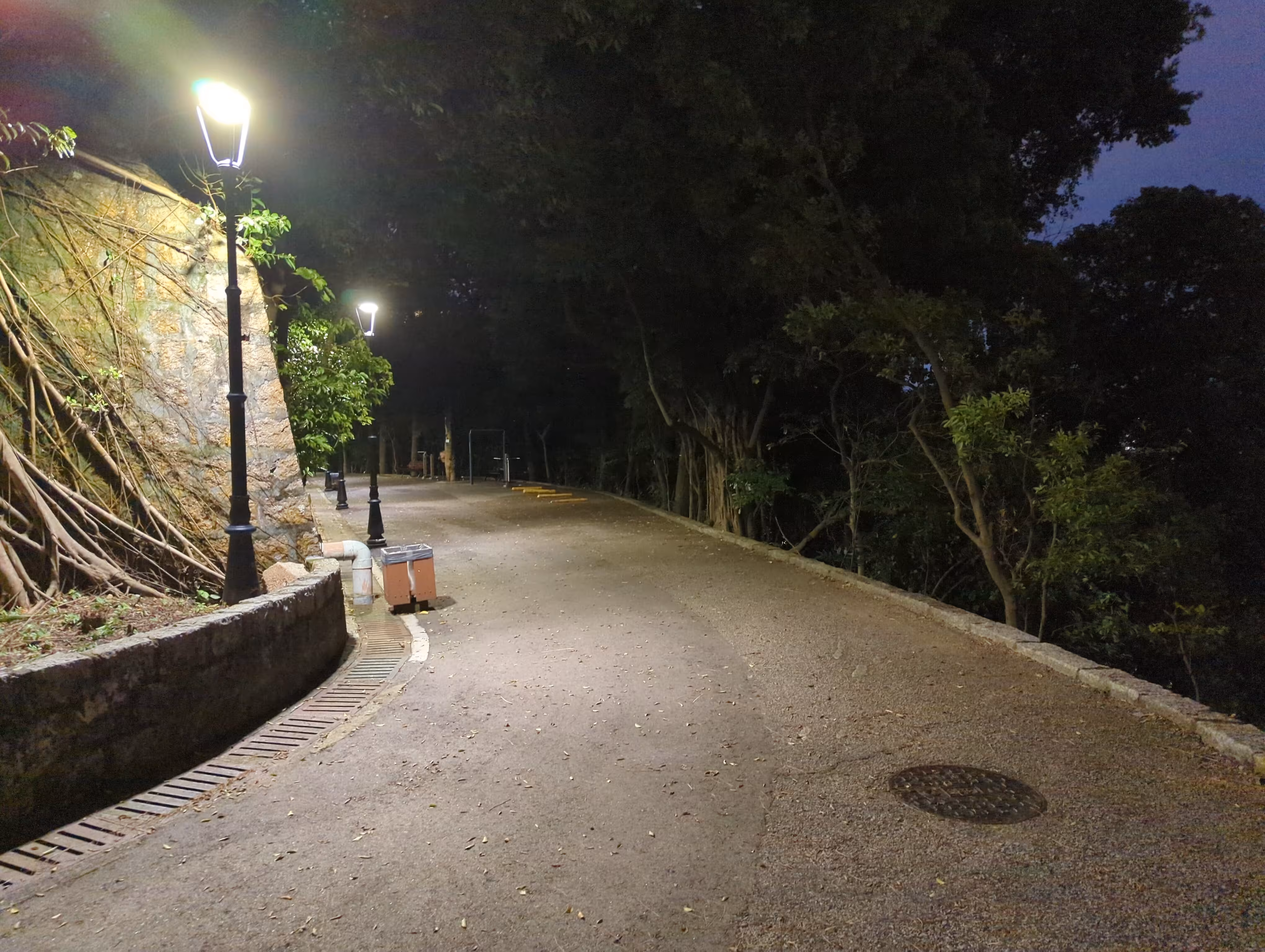 A dark park in Macau