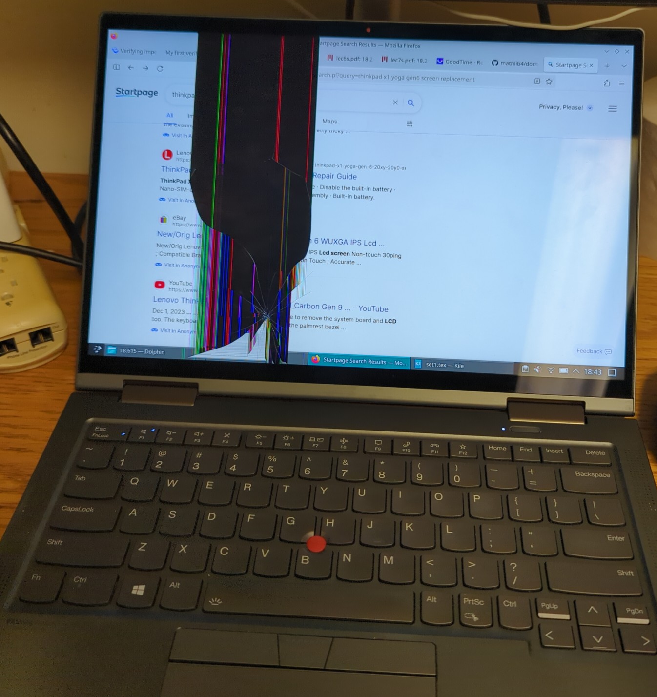 My laptop’s broken screen