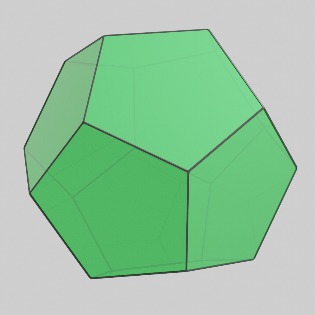 Blender dodecahedron old render