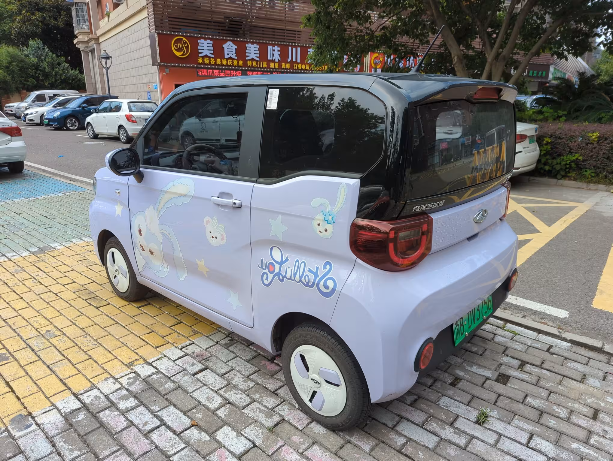 Another car with StellaLou stickers, but backwards