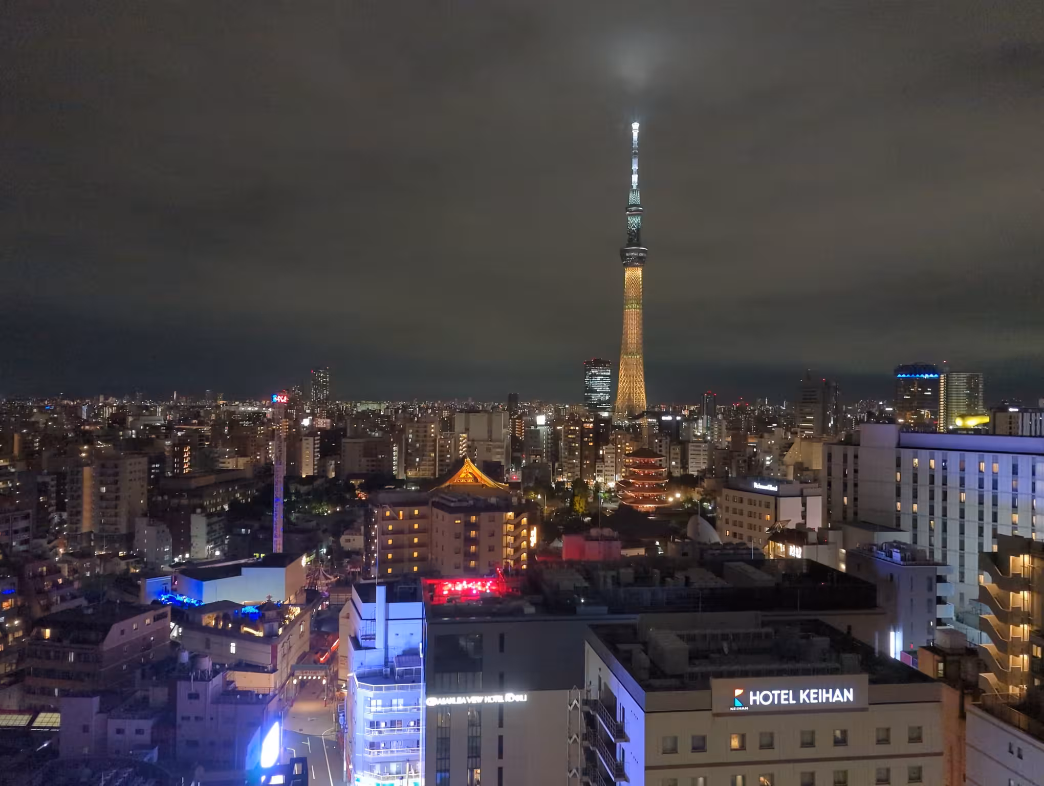 The Tokyo Skytree at night