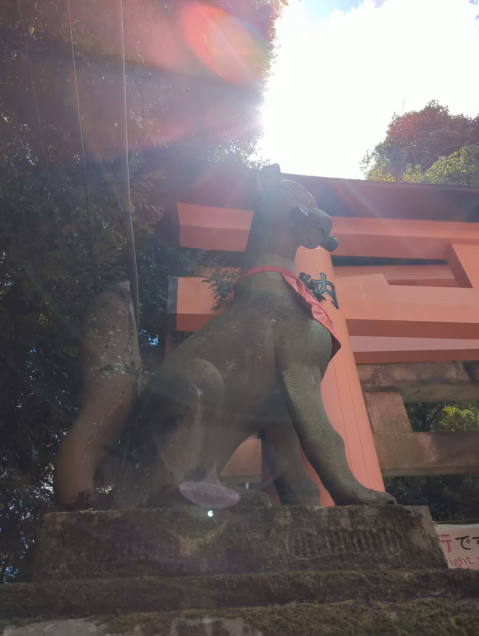 Another fox statue