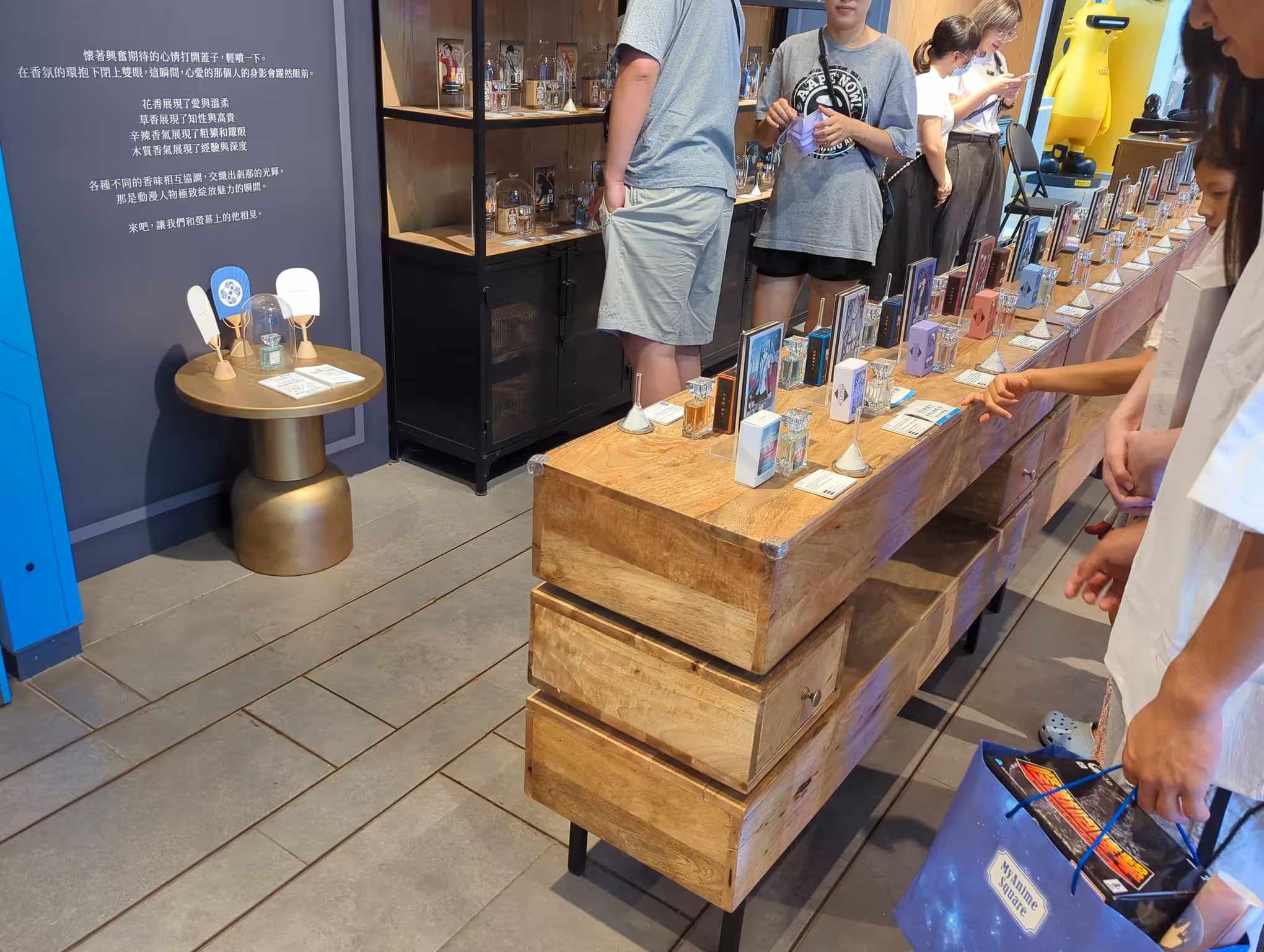 Anime character-flavored perfume at a store in Taipei